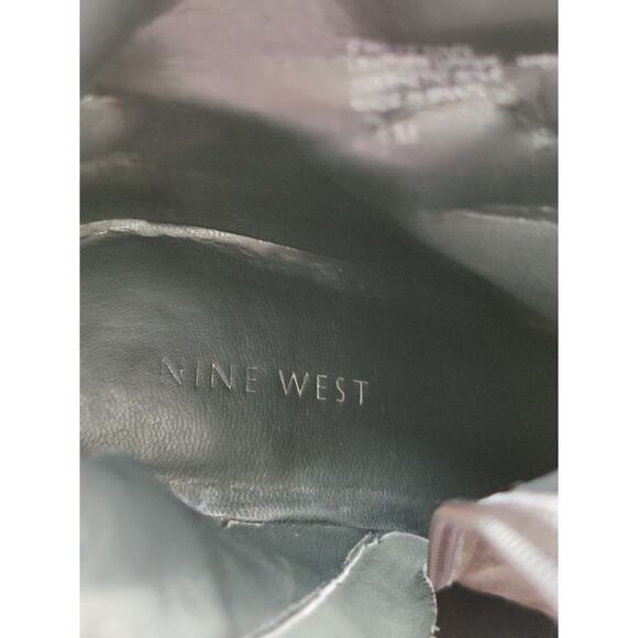 Vintage Nine West cap Toe Booties grey Sz 6.5 - Picture 6 of 9